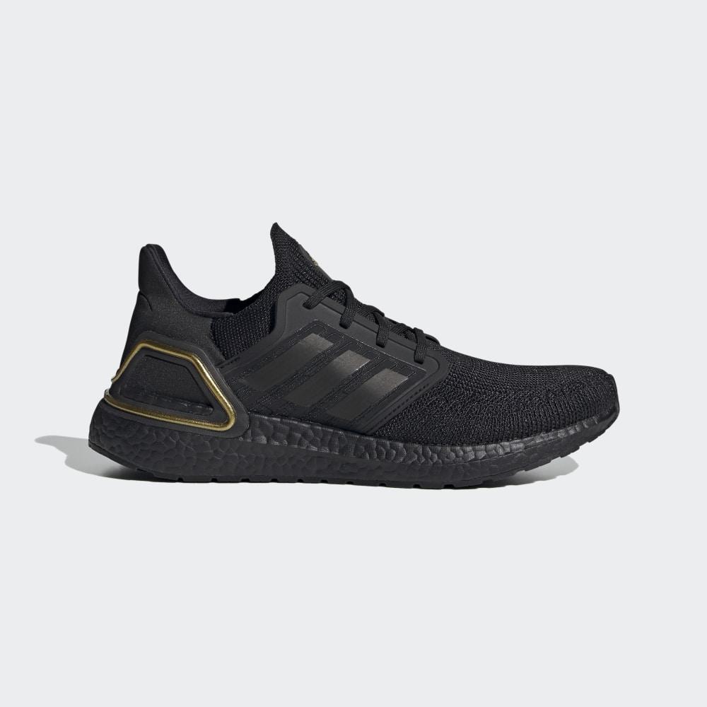 Adidasi Alergare Adidas Ultraboost 20 Dama Romania - Negrii/Aurii Metal EG0754